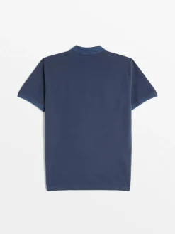 Polo Homme Manches Courtes Marine