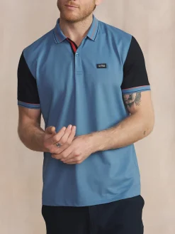 Polo Manches Courtes Bleu IONASPOL