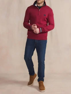 Pull Cepage Manches Longues Rouge TATUMCAM