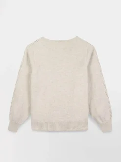 Pull fabriqué en France blanc Victoire