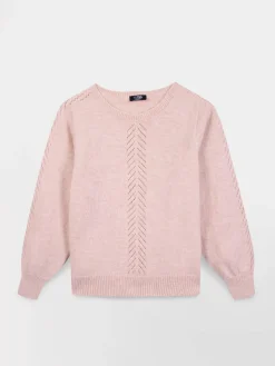 Pull fabriqué en France rose Victoire