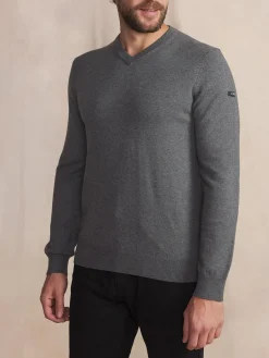 Pull Granit Manches Longues Gris MALIKVER