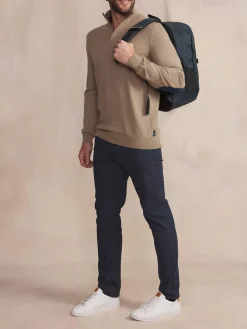 Pull Homme Col Camionneur Beige MALIKCAM