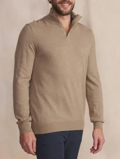 Pull Homme Col Camionneur Beige MALIKCAM