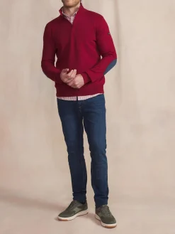 Pull Homme Col Camionneur Bleu MALIKCAM