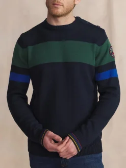 Pull Marine Manches Longues Bleu NOVAKRON