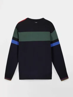 Pull Marine Manches Longues Bleu NOVAKRON