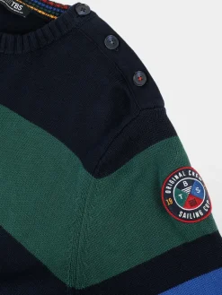Pull Marine Manches Longues Bleu NOVAKRON