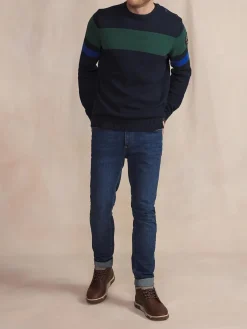 Pull Marine Manches Longues Bleu NOVAKRON