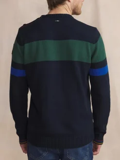 Pull Marine Manches Longues Bleu NOVAKRON