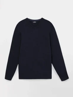 Pull Marine Manches Longues Bleu MALIKVER