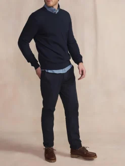 Pull Marine Manches Longues Bleu MALIKVER