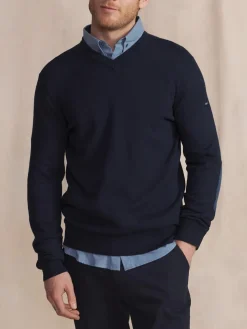 Pull Marine Manches Longues Bleu MALIKVER