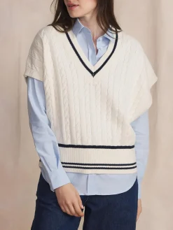 Pull Sans Manche Blanc ARIAHCAP