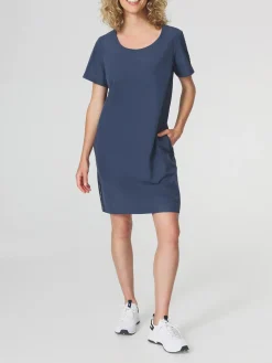 Robe Femme Matière Extensible Marine DELIAROB