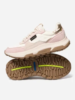 Running femme beige et rose JAZONNE