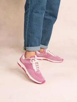 Running femme fuschia et creme JELLINA