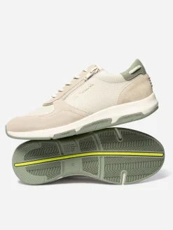 Running femme python blanc et argile JAZAZIP