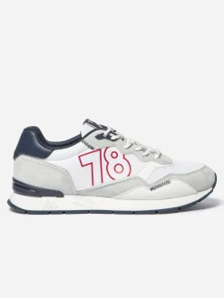 Running homme blanc et navy DJONBOT