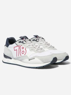 Running homme blanc et navy DJONBOT