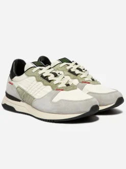 Running homme off-white et kaki DYTTIKO
