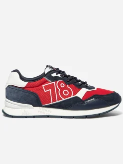 Running homme rouge et navy DJONBOT