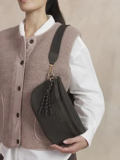 Sac Banane Femme Cuir Chocolat JAZABAN