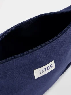 Sac Banane Femme Toile Coton Recyclé 30 x 17 x10cm Marine ROSALIE