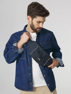 Sac Banane Toile Recyclée Deperlant Marine FLEXBAN