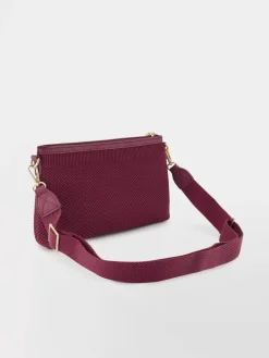 Sac Bandoulière Femme Knit Recyclé Rouge JAZAPOCH