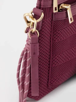 Sac Bandoulière Femme Knit Recyclé Rouge JAZAPOCH