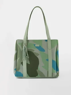 Sac cabas femme feuille argile JAZOVER