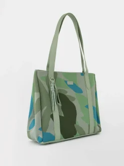 Sac cabas femme feuille argile JAZOVER