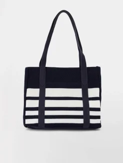 Sac cabas femme raye marine JAZOVER