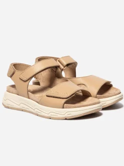 Sandales compensées femme cappucino LOUISIE