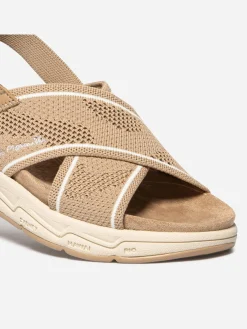 Sandales compensées femme cappucino LAIHONA