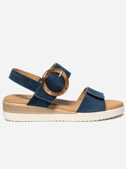 Sandales compensées femme marine PRALINE