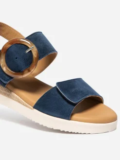 Sandales compensées femme marine PRALINE