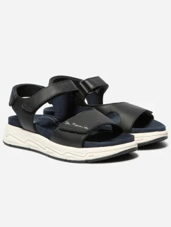 Sandales compensées femme navy LOUISIE