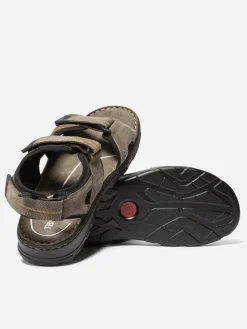 Sandales Homme Semelle Ortholite Cuir Gris