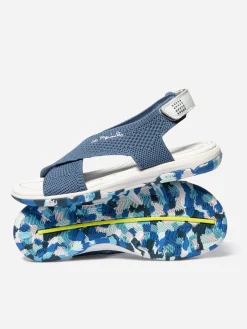 Sandales plates femme baltic blanc camo JAZZFIT