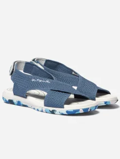 Sandales plates femme baltic blanc camo JAZZFIT