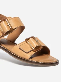 Sandales plates femme cuir ABIGAEL