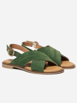 Sandales plates femme kaki ASSIANE
