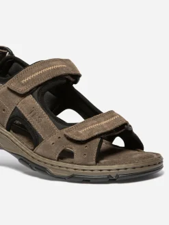 Sandales plates homme ecorce JOHALIN