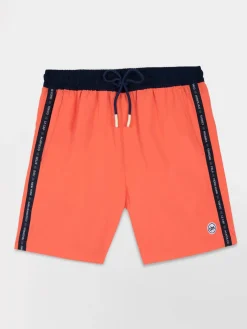 Short de Bain Homme Fabrication Française Cordon ressérrage Ceinture Elastiquée Rouge THOMAS