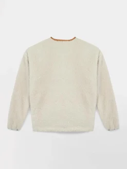 Sweat femme ecru WILDAZIP