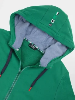 Sweat Homme Molleton Vert GIANIZIP