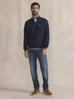 Sweat homme navy LEANNCAM