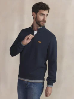 Sweat homme navy LEANNCAM